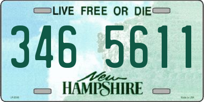 NH license plate 3465611