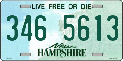 NH license plate 3465613