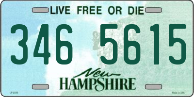 NH license plate 3465615