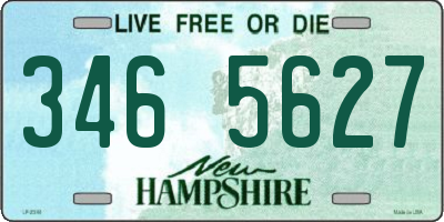 NH license plate 3465627