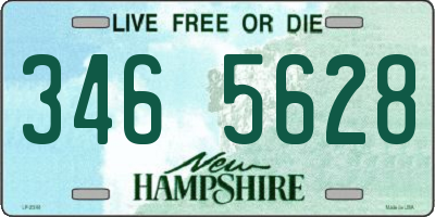 NH license plate 3465628
