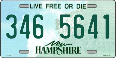 NH license plate 3465641