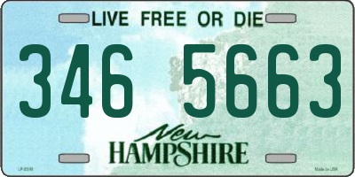 NH license plate 3465663