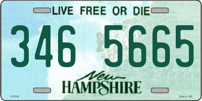 NH license plate 3465665