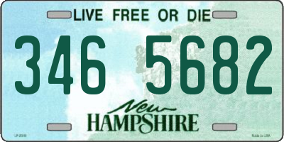 NH license plate 3465682