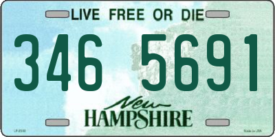 NH license plate 3465691