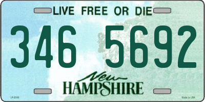 NH license plate 3465692