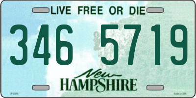 NH license plate 3465719