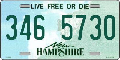 NH license plate 3465730