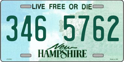 NH license plate 3465762