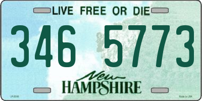 NH license plate 3465773