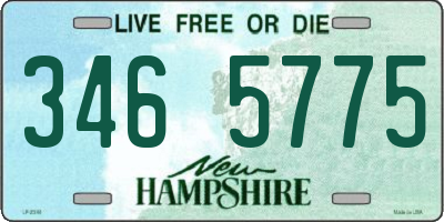 NH license plate 3465775