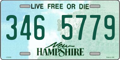 NH license plate 3465779
