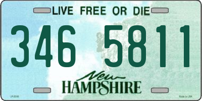 NH license plate 3465811