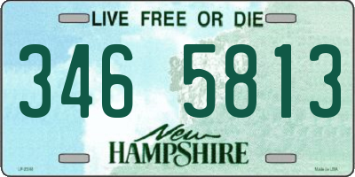NH license plate 3465813