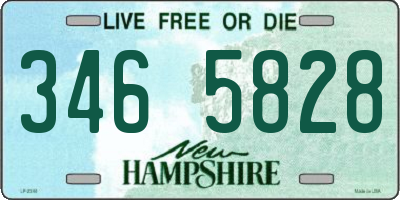 NH license plate 3465828