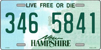 NH license plate 3465841
