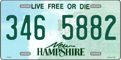 NH license plate 3465882