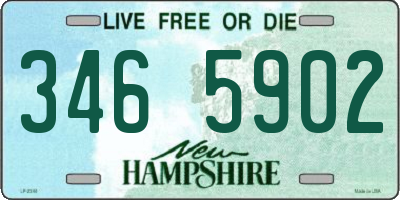 NH license plate 3465902