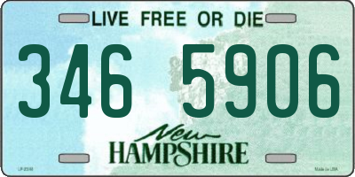 NH license plate 3465906