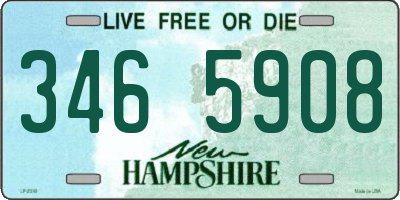 NH license plate 3465908