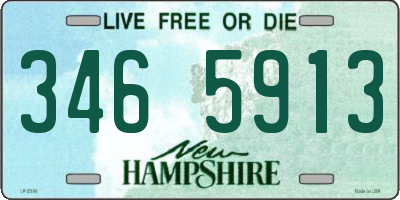 NH license plate 3465913