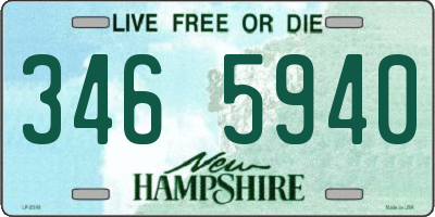 NH license plate 3465940