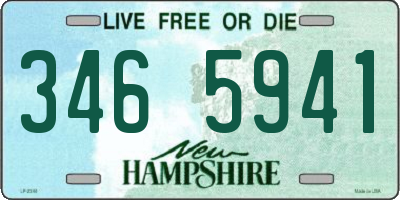 NH license plate 3465941