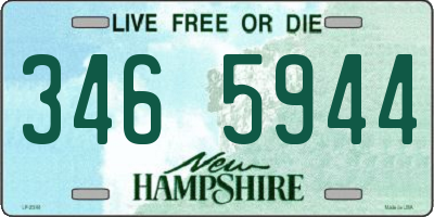 NH license plate 3465944