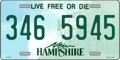 NH license plate 3465945