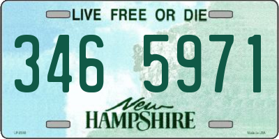 NH license plate 3465971