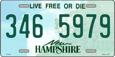 NH license plate 3465979