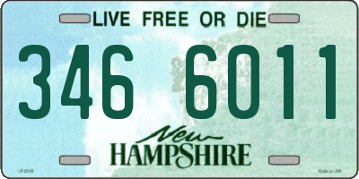 NH license plate 3466011