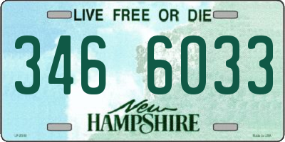 NH license plate 3466033
