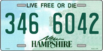 NH license plate 3466042