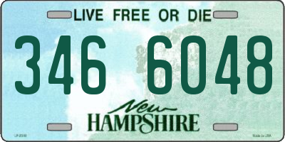 NH license plate 3466048