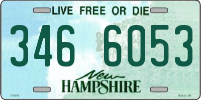 NH license plate 3466053