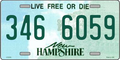 NH license plate 3466059