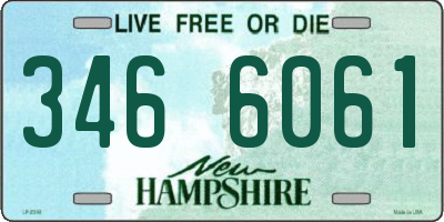 NH license plate 3466061