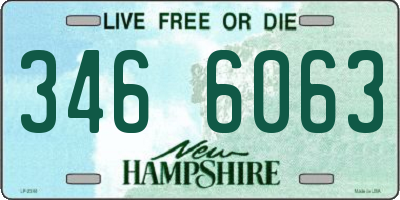 NH license plate 3466063