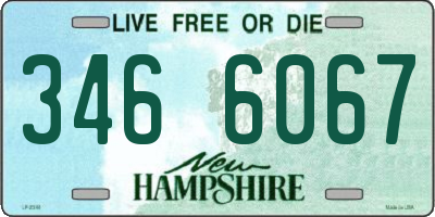 NH license plate 3466067
