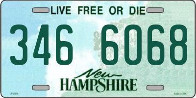 NH license plate 3466068