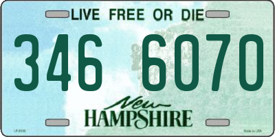 NH license plate 3466070