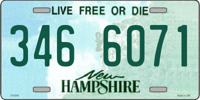 NH license plate 3466071