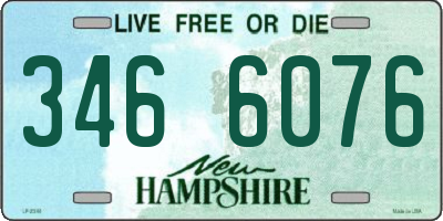 NH license plate 3466076