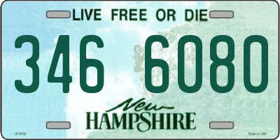 NH license plate 3466080