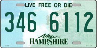 NH license plate 3466112