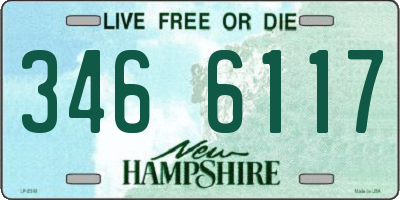 NH license plate 3466117