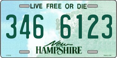 NH license plate 3466123