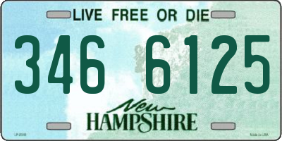 NH license plate 3466125